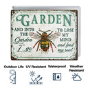 Wander Prints Gift For Gardening Lovers - Bee Rustic Metal Signs - Yard Decor, Birthday, Housewarming Gift AZCS