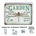 Wander Prints Gift For Gardening Lovers - Dragonfly Rustic Metal Signs - Yard Decor, Birthday, Housewarming Gift AZCS