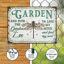 Wander Prints Gift For Gardening Lovers - Dragonfly Rustic Metal Signs - Yard Decor, Birthday, Housewarming Gift AZCS