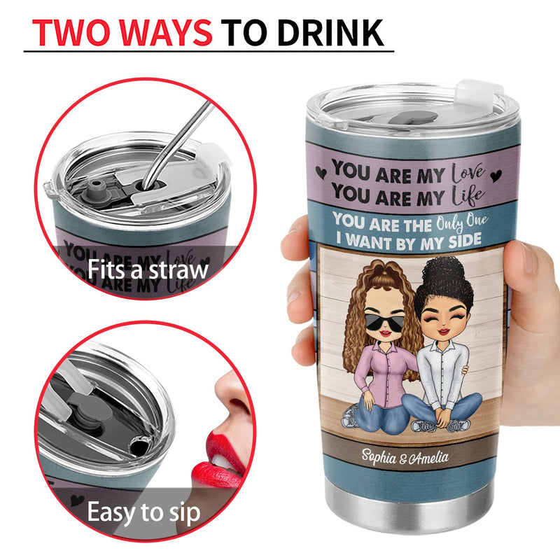 You Are My Love I Married You Because I Can't Live Without You - Anniversary, Loving Gift For Couples, Husband, Wife - Personalized Custom Tumbler