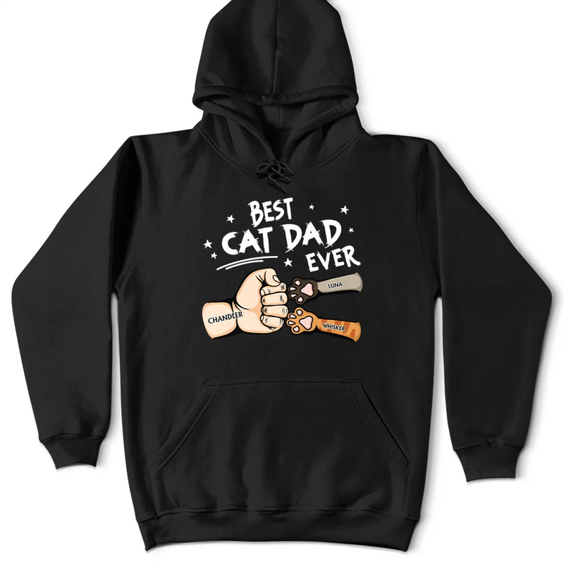 Meilleur papa chien de tous les temps : un coup de poing coloré ! T-shirt personnalisé