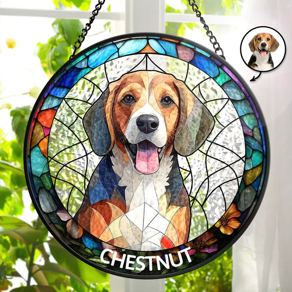 Weimaraner Dog Portrait hotsell Hand Painted Stained Glass Suncatcher