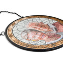 Gift For Couples,Family,Pet Lovers,Love,Dog Lovers,Cat Lovers - Custom Photo Portrait Couple Family Pet - Personalized Stained Glass Window Hanging Suncatcher