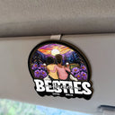 Gift For Bestie, Gift For Sisters - Bestie Sisters Forever - Personalized Custom Shaped Car Visor Clip
