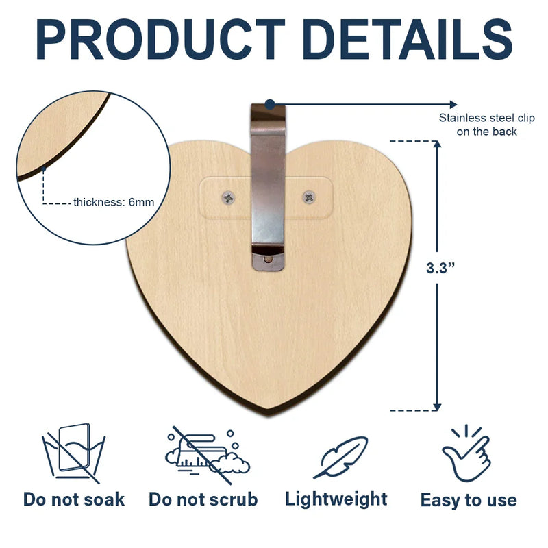 Custom Photo Memorial I'm Always With You - Personalized Custom Shaped Car Visor Clip