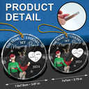 Gift For Couples,Gift For Husband,Gift For Wife,Gift For Boyfriend,Gift For Girlfriend - The Year I Found My Missing Piece Couple - Personalized Glass Ornament