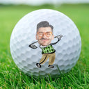 Golf, Sport Dad, Gift For Women, Gift For Father, Gift For Grandpa, Gift For Yourself - Custom Photo If Found Return To This Guy Funny Art - Personalized Golf Ball
