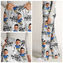 Golf, Sport Dad, Funny, Gift For Father, Gift For Grandpa, Gift For Yourself, Gift For Men - Custom Photo Best Daddy By Par Funny Face Golf Lover - Personalized Pajama Pants
