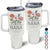 Gift For Mother, Gift For Grandma, Gift For Women, Gift For Yourself - Nana Grandma Mom Birth Flowers - Personalized 40oz Tumbler With Straw