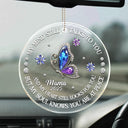Memorial,Sad - Memorial My Soul Knows You Are At Peace Printed Gemstone Art - Personalized Acrylic Car Hanger