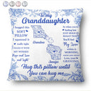 Long Distance,Gift For Mother,Gift For Daughter,Love,Mom - Daughters (Adult),Gift For Grandma,Grandma - Grandkids,Gift For Grandkids - I Hug This Soft Pillow Toile Pattern - Personalized Pillow