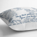 Long Distance,Gift For Mother,Gift For Daughter,Love,Mom - Daughters (Adult),Gift For Grandma,Grandma - Grandkids,Gift For Grandkids - I Hug This Soft Pillow Toile Pattern - Personalized Pillow