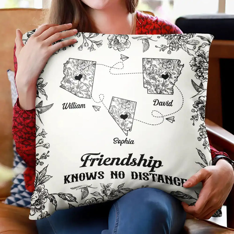 Long Distance,Gift For Bestie,Love - Great Friends Are Hard To Find - Personalized Pillow