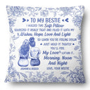 Love,Gift For Bestie,Gift For Sisters,Gift For Daughter - I Filled It With My Wishes Bestie Sister Toile - Personalized Pillow