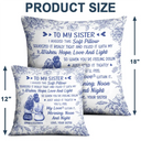 Love,Gift For Bestie,Gift For Sisters,Gift For Daughter - I Filled It With My Wishes Bestie Sister Toile - Personalized Pillow
