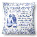 Happy,Mom - Daughters (Adult),Gift For Daughter - If Fate Whispers To You Daughter Granddaughter - Personalized Pillow