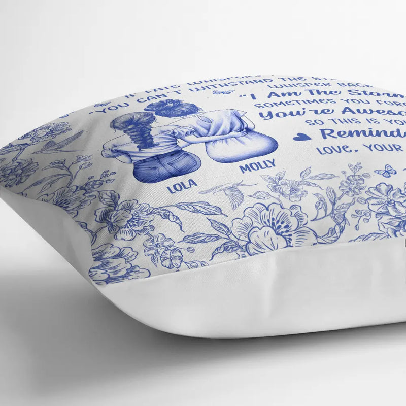 Happy,Mom - Daughters (Adult),Gift For Daughter - If Fate Whispers To You Daughter Granddaughter - Personalized Pillow