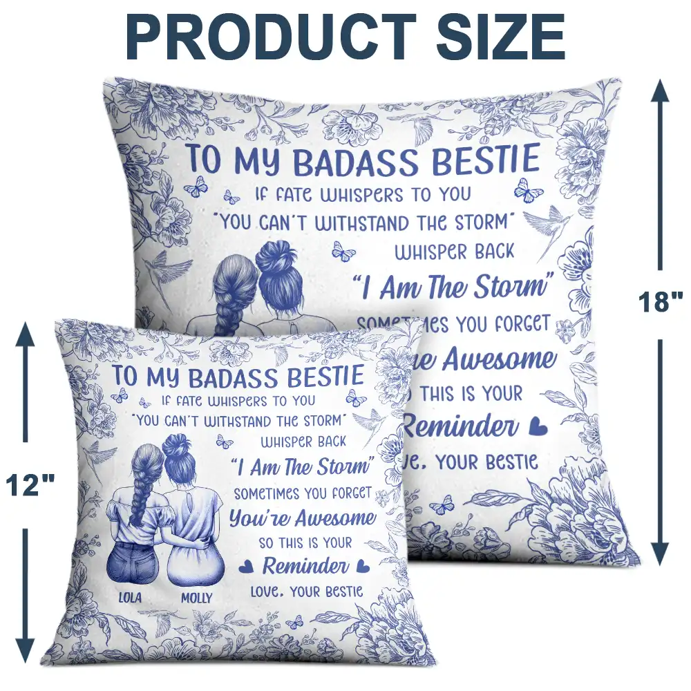 Happy,Mom - Daughters (Adult),Gift For Daughter - If Fate Whispers To You Daughter Granddaughter - Personalized Pillow