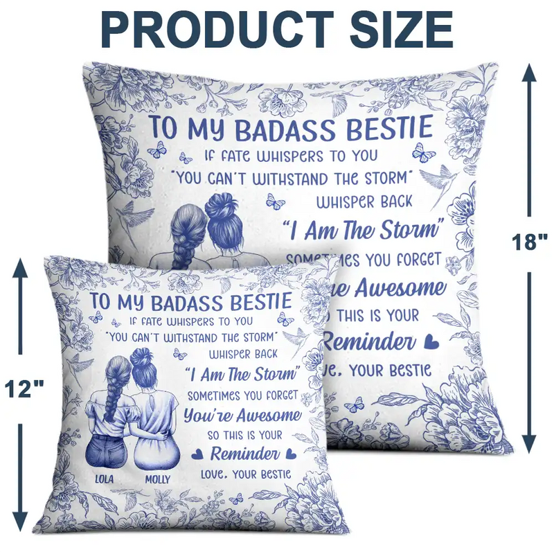 Happy,Mom - Daughters (Adult),Gift For Daughter - If Fate Whispers To You Daughter Granddaughter - Personalized Pillow