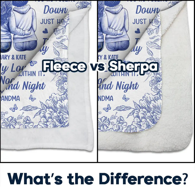 Love,Gift For Bestie,Gift For Sisters,Gift For Daughter - I Filled It With My Wishes Bestie Sister Toile - Personalized Fleece Blanket, Sherpa Blanket