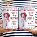 Love, Gift For Couples, Gift For Husband, Gift For Wife, Gift For Boyfriend, Gift For Girlfriend - In Case I Don't Say It Enough Kising Couples Toile - Personalized White Edge-to-Edge Mug