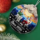 Annoying Each Other Since Loving Couple - Personalized Glass Ornament With Silver Cap