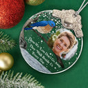 Sad,Memorial,Family,Parents,Gift For Grandparents,Christmas - Custom Photo I'm Always With You Memorial - Personalized Glass Ornament With Silver Cap