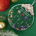 Gift For Sisters, Gift For Bestie, Gift For Sibling, Love, Christmas - Sisters Are Different Flowers From The Same Garden - Personalized Glass Ornament With Silver Cap