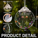 Gift For Sisters, Gift For Bestie, Gift For Sibling, Love, Christmas - Sisters Are Different Flowers From The Same Garden - Personalized Glass Ornament With Silver Cap