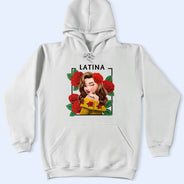 Gift For Bestie, Gift For Sisters, Gift For Yourself, Gift For Women, Happy, Hispanic - Hispanic Woman Latinos - Personalized T Shirt