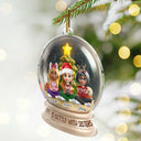 Gift For Bestie, Gift For Sisters, Happy, Gifts For Colleagues, Christmas - Besties Forever Funny 3D Cartoon Christmas - Personalized Custom Shaped Acrylic Ornament