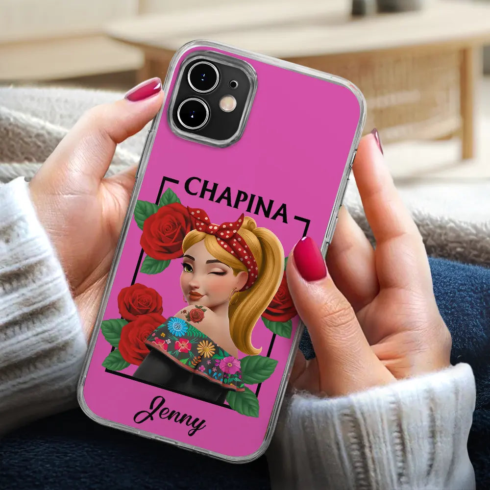 Gift For Bestie,Gift For Sisters,Gift For Yourself,Gift For Women,Happy,Hispanic - Hispanic Woman Latina Mexican - Personalized Clear Phone Case