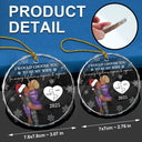 Love, Gift For Couples, Gift For Husband, Gift For Wife, Married - I Would Choose To Be My Husband In Every Lifetime - Personalized Glass Ornament