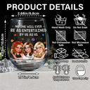 Gift For Bestie,Gifts For Colleagues,Gift For Sisters,Funny,Gift For Sibling - No One Will Ever Be As Entertained By Us As Us 3D Bestie - Personalized Stemless Wine Glass