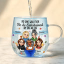 Gift For Bestie,Gifts For Colleagues,Gift For Sisters,Funny,Gift For Sibling - No One Will Ever Be As Entertained By Us As Us Bestie - Personalized Gradient Glass Mug