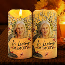 Memorial,Family,Parents,Gift For Grandparents,Sad - Custom Photo When You Miss Me Have No Fear Memorial - Personalized Flameless LED Candle