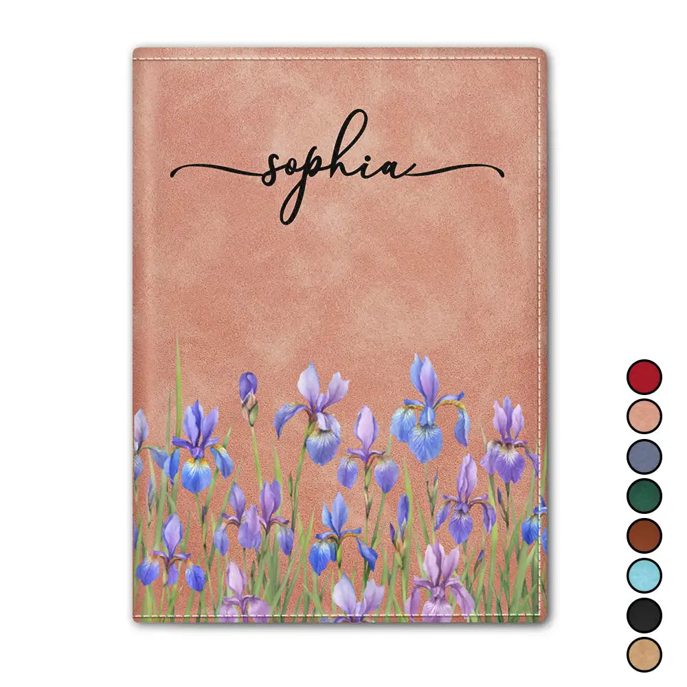 Gift For Yourself,Gift For Women,Gift For Men,Happy - Birth Month Flower Watercolor Blooming In Love - Personalized Passport Cover, Passport Holder