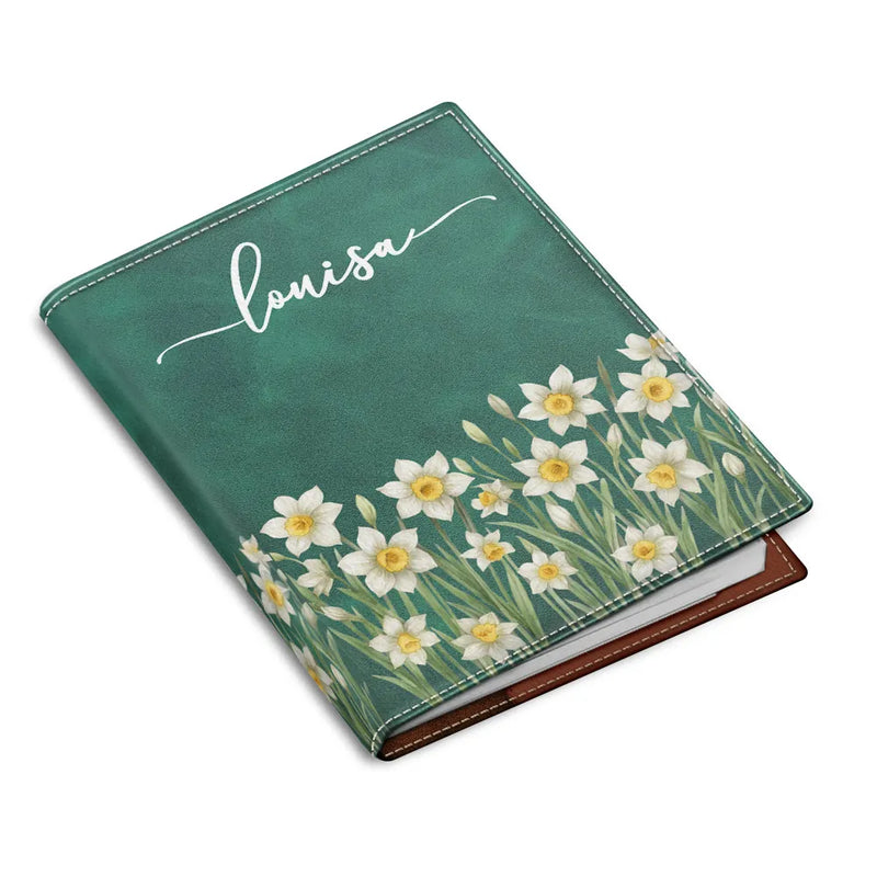 Gift For Yourself,Gift For Women,Gift For Men,Happy - Birth Month Flower Watercolor Blooming In Love - Personalized Passport Cover, Passport Holder