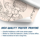 Gift For Mother,Family,Love - Custom Photo Outline Sketch Mom Baby Family Portrait Line Art - Personalized Poster