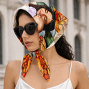 Gift For Grandma,Gift For Mother,Gift For Women,Pet Mom,Love,Custom Photo,Non-Eng,Photo - Stained Glass - Custom Photo Stained Glass Portrait Mom Grandma Parents Family - Personalized Scarf