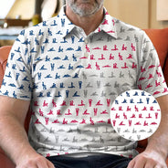 Gift For Husband,Gift For Boyfriend,Funny,Independence Day,Icon,Humorous - Husband Summer Vibe Hidden Funny Naughty Pattern - Personalized Polo Shirt