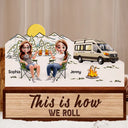 Camping,Campsite,Gift For Couples,Happy,Gift For Husband,Gift For Girlfriend,Gift For Boyfriend,Gift For Wife - Making Memories One Campsite 3d Couple - Personalized Custom Shaped Light Box