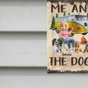 Camping,Campsite,Couple's Hobby,Happy,Gift For Couples,Dog Couple,Pet Lovers,Dog Lovers - Making Memories One Campsite At A Time Dog - Personalized Flag