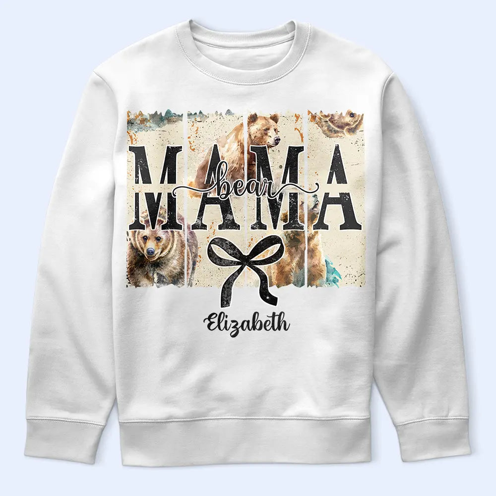 Gift For Mother - Mama Bear - Personalized T Shirt
