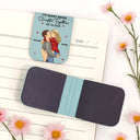 Wedding Anniversary,Reading,Gift For Couples,Gift For Husband,Gift For Wife,Happy - Many More Chapter Together Anniversary Couple, 3rd Anniversary - Personalized Leather Magnetic Bookmark