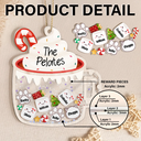 Christmas, Family, Happy - Marshmallows Family Cute Keepsake - Personalized 3-Layered Acrylic Shaker Ornament