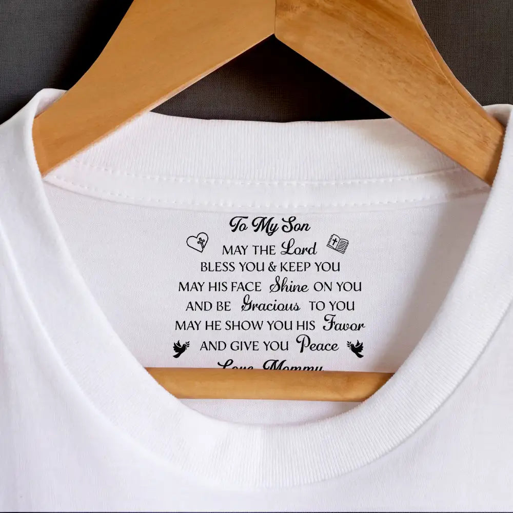 Christian,Gift For Husband,Gift For Boyfriend,Gift For Yourself,Gift For Men,Gift For Grandpa,Gift For Father,Gift For Son,Gift For Brothers,Non-Eng,Devoted - May The Lord Bless You - Personalized T Shirt