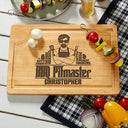 Gift For Husband,Gift For Yourself,Gift For Grandpa,Grandpa's Hobby,Gift For Father,Dad's Hobby,Grilling - Meat Smoking Grillfather - Personalized Wooden Cutting Board