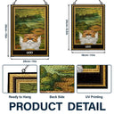 Pet Lovers, Love - Medieval Portrait Art Pet Memorial Dog Cat - Personalized Vertical Stained Glass Suncatcher