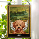 Pet Lovers, Love - Medieval Portrait Art Pet Memorial Dog Cat - Personalized Vertical Stained Glass Suncatcher